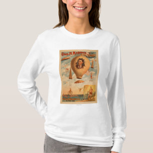 Bicycle Parachute act in mid-air Theatre T-Shirt