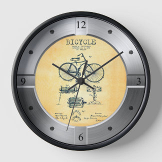 Bicycle Patent 444258 ~ P. W. Tillinghast ~ Clock
