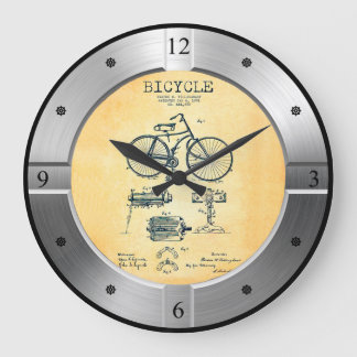 Bicycle Patent 444258 ~ P. W. Tillinghast ~ Large Clock