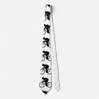 Bicycle Pattern in Black and White. Tie