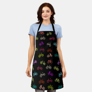 Bicycle pattern invitation tissue paper apron