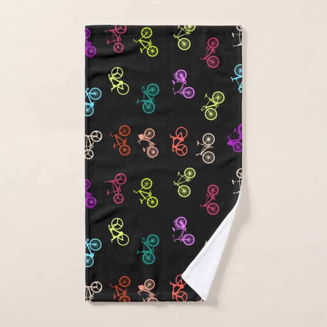 Bicycle pattern invitation tissue paper hand towel (Hand Towel)