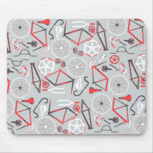 Bicycle Pattern Mouse Mat