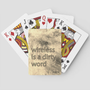 Bicycle Playing Cards: Wireless is a dirty word Cards