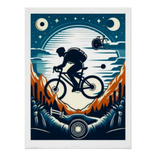 Bicycle poster poscard