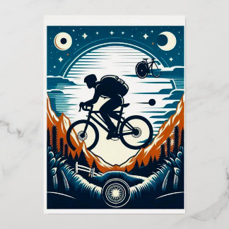 Bicycle poster postcard