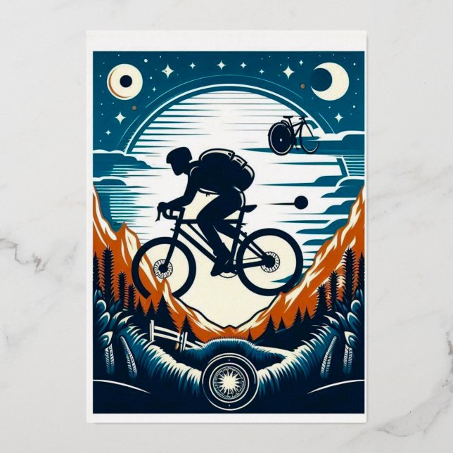 Bicycle poster postcard (Front)