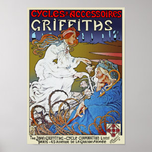 Bicycle Poster Print: Griffiths Cycles by Tairiet