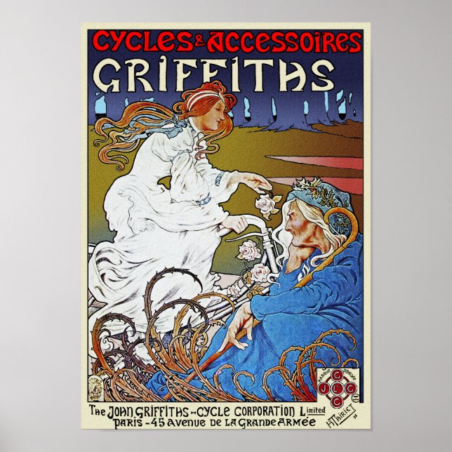 Bicycle Poster Print: Griffiths Cycles by Tairiet (Front)