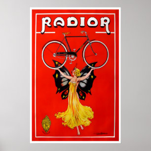 Bicycle Poster Vintage Cycling Biking Art