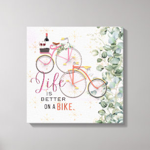 Bicycle Quote Canvas Print