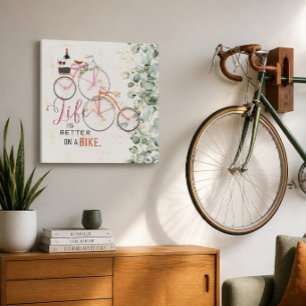 Bicycle Quote  Canvas Print