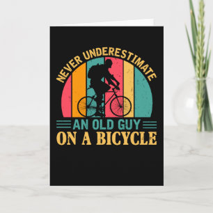 Bicycle quote Retro Sunset Card