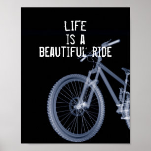 bicycle quote typography poster wall art