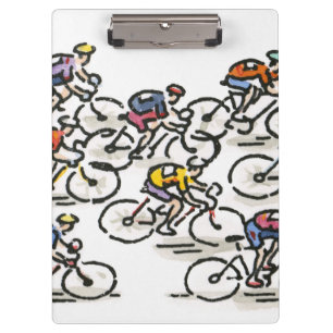 Bicycle Race Clipboard