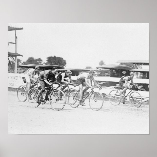 Bicycle Race in Washington DC Photograph Poster (Front)