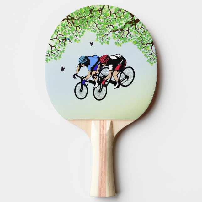 Bicycle Race Ping Pong Paddle (Back)