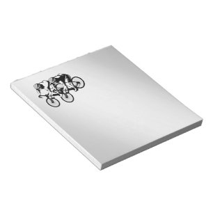 Bicycle Race Silver Notepad