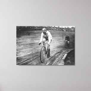 Bicycle Racer at the 6-day Washington DC Race Canvas Print