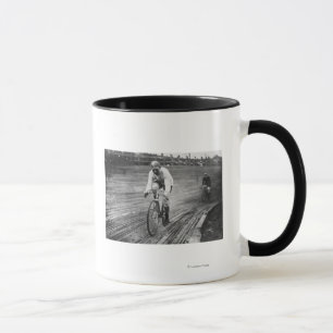 Bicycle Racer at the 6-day Washington DC Race Mug