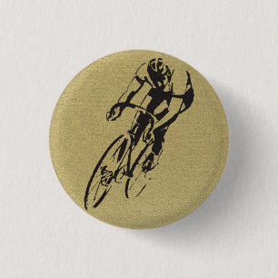 Bicycle Racing 3 Cm Round Badge