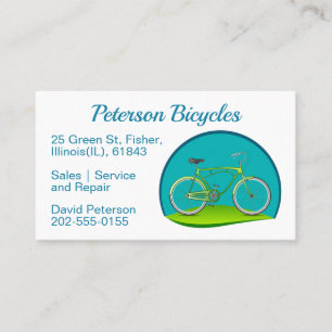 Bicycle Repair Bike Shop Business Card