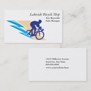 Bicycle Rider Logo Business Card