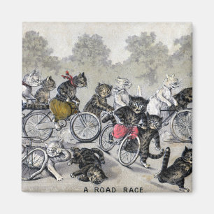 Bicycle Riding Cats Magnet