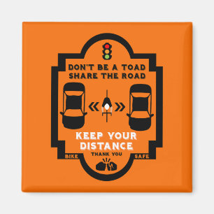 Bicycle Road Safety Awareness Magnet