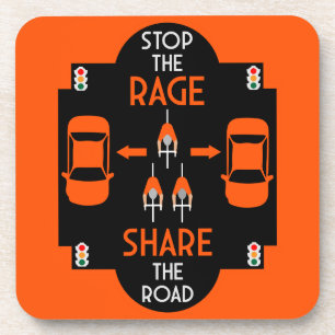 Bicycle Road Safety Coaster