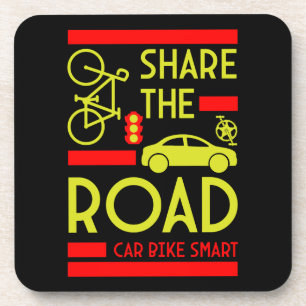 Bicycle Road Safety Coaster