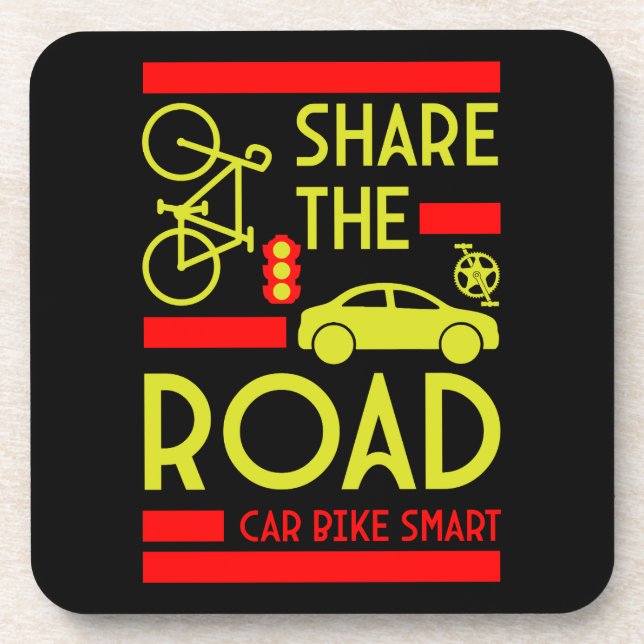 Bicycle Road Safety Coaster (Front)