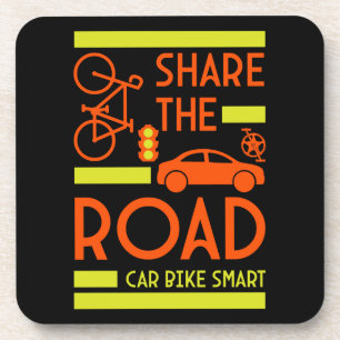 Bicycle Road Safety Coaster