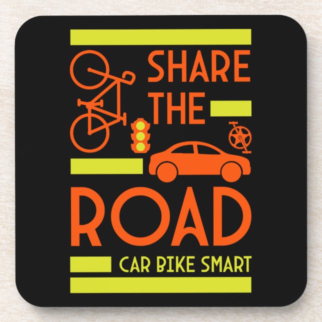 Bicycle Road Safety Coaster (Front)