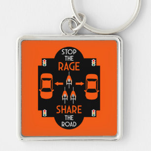 Bicycle Road Safety Key Ring