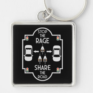 Bicycle Road Safety Key Ring