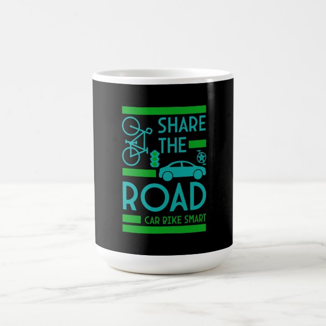 Bicycle Road Safety Magic Mug (Center)