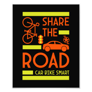 Bicycle Road Safety Photo Print
