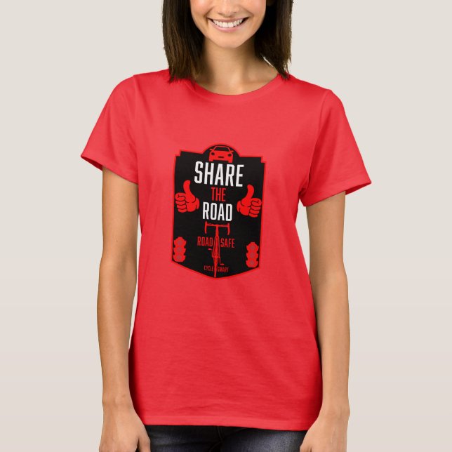 Bicycle Road Safety T-Shirt (Front)