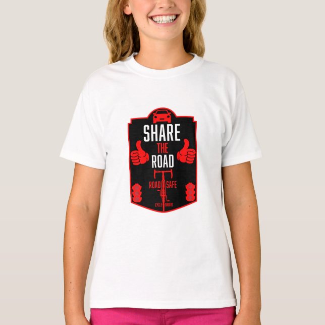 Bicycle Road Safety T-Shirt (Front)