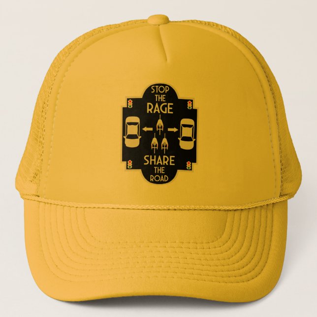 Bicycle Road Safety Trucker Hat (Front)