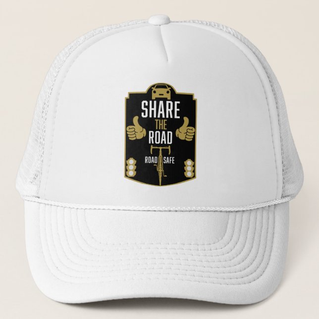 Bicycle Road Safety Trucker Hat (Front)