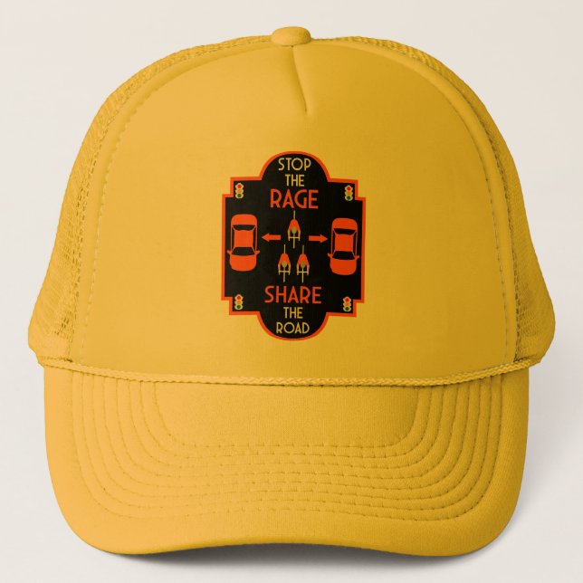 Bicycle Road Safety Trucker Hat (Front)