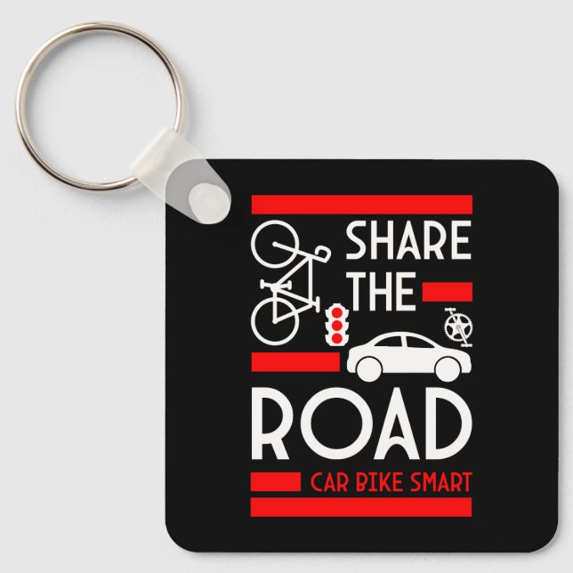 Bicycle Road Safety Week Key Ring (Front)