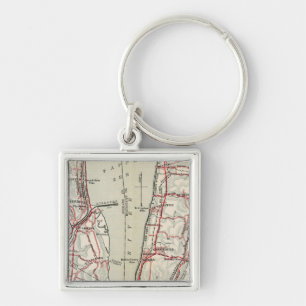 Bicycle Roads in New York and Conneticut 11 Key Ring