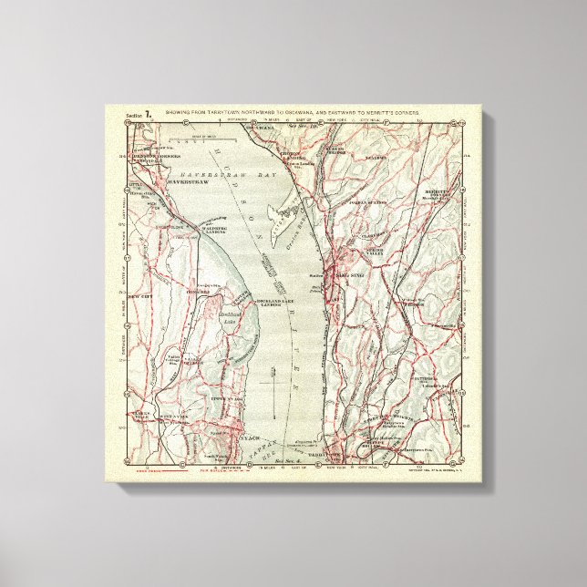 Bicycle Roads in New York and Conneticut 3 Canvas Print (Front)