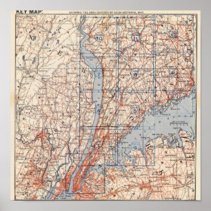 Bicycle Roads in New York and Conneticut 4 Poster