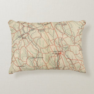 Bicycle Roads in New York and Conneticut 5 Decorative Cushion