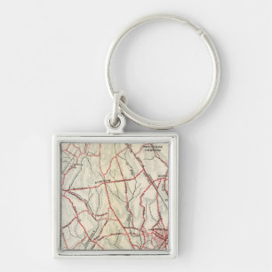 Bicycle Roads in New York and Conneticut 6 Key Ring
