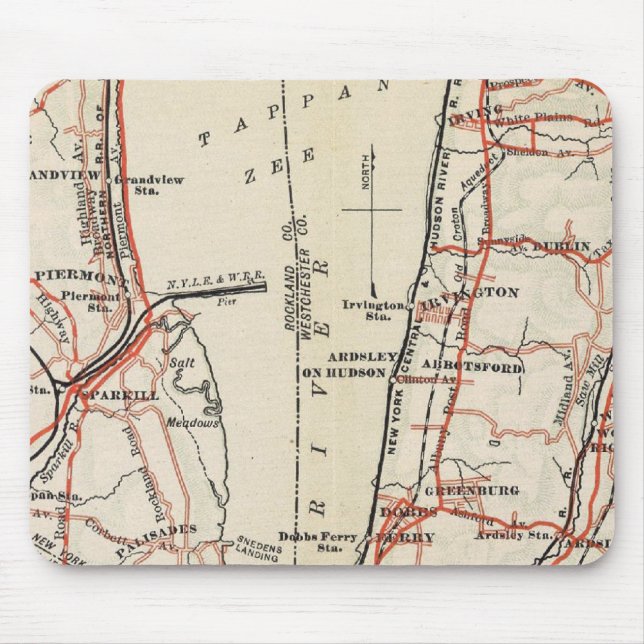 Bicycle Roads in New York and Conneticut 7 Mouse Mat (Front)